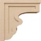 Ekena Millwork 12"W x 24"D x 24"H Classic Highland Rough Cedar Woodgrain TimberThane Corbel, Primed Tan CORUR12X24X24HLDRCPR - alternate 3